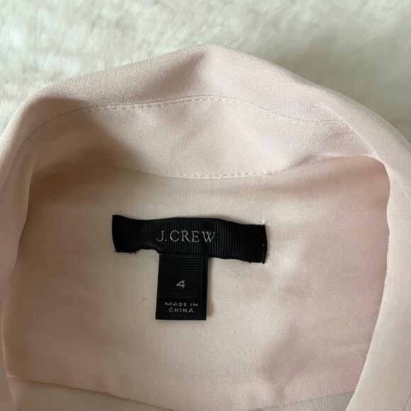 J. Crew Silk Button-Down Blouse Size 4 - Picture 3 of 6